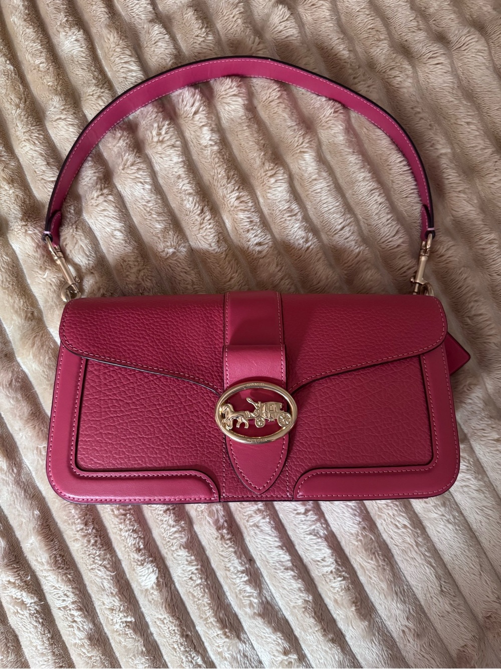 Coach Georgie Shoulder Bag in Strawberry Haze